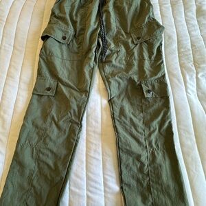 Women Olive Cargo Pants
